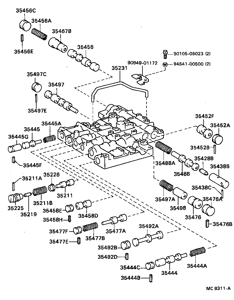  COASTER |  VALVE BODY OIL STRAINER ATM