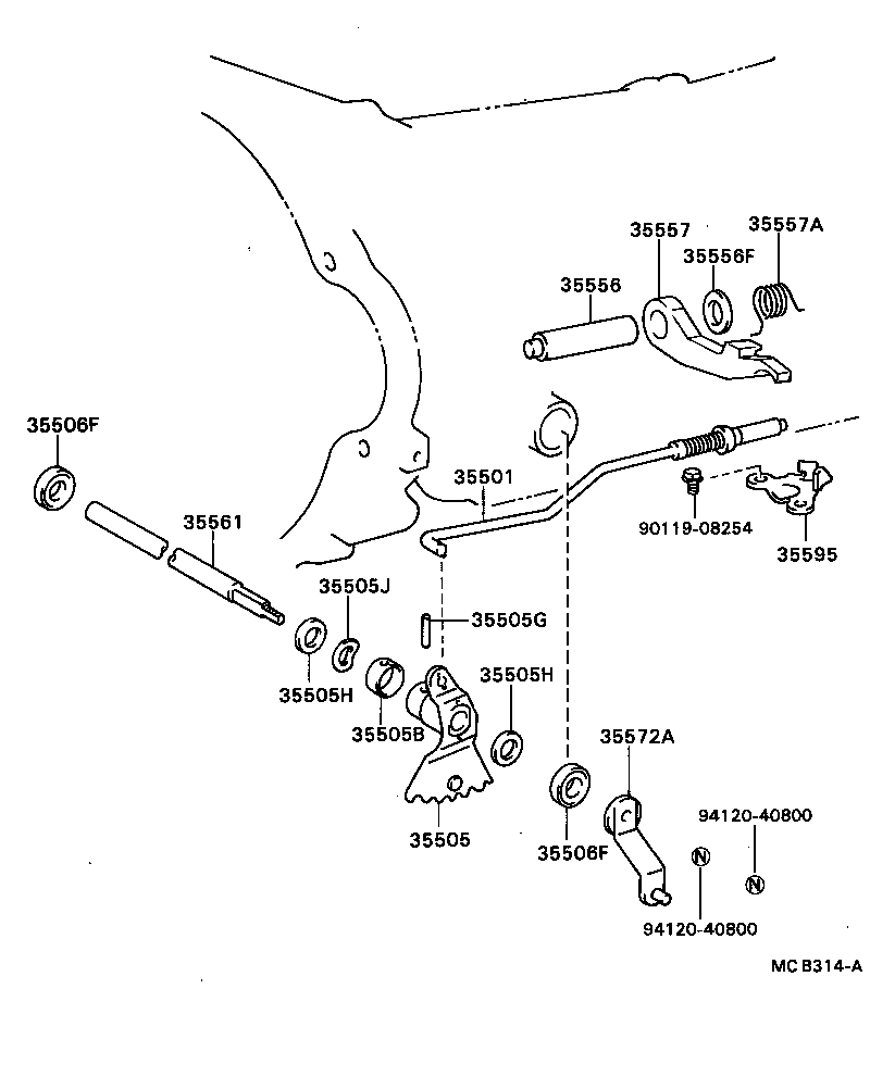  COASTER |  THROTTLE LINK VALVE LEVER ATM