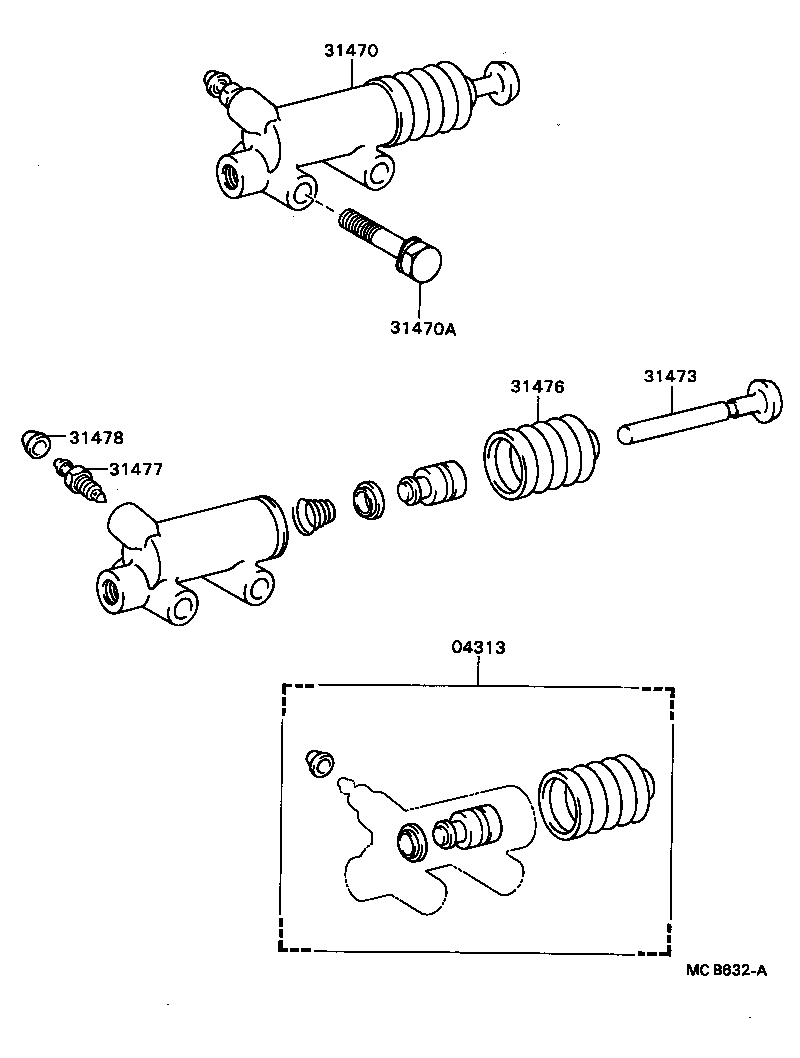  COASTER |  CLUTCH RELEASE CYLINDER