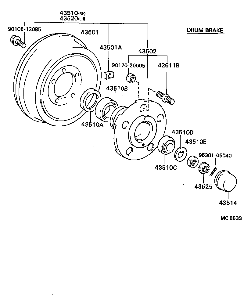  COASTER |  FRONT AXLE HUB