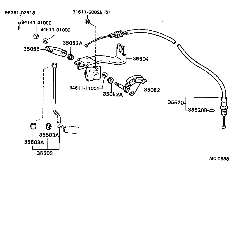  COASTER |  THROTTLE LINK VALVE LEVER ATM