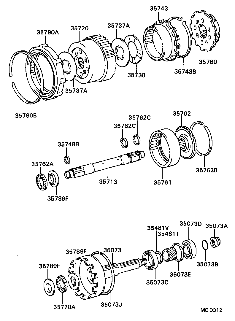  COASTER |  PLANETARY GEAR REVERSE PISTON COUNTER GEAR ATM