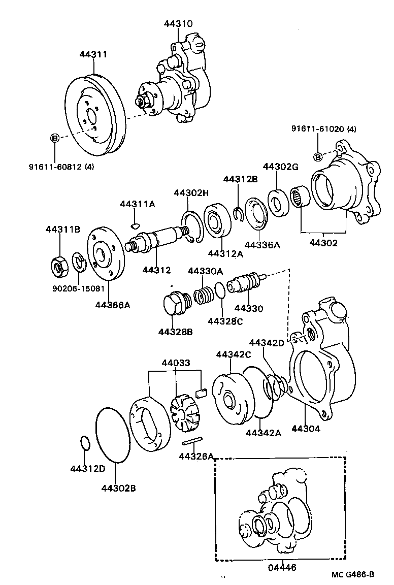  COASTER |  VANE PUMP RESERVOIR POWER STEERING