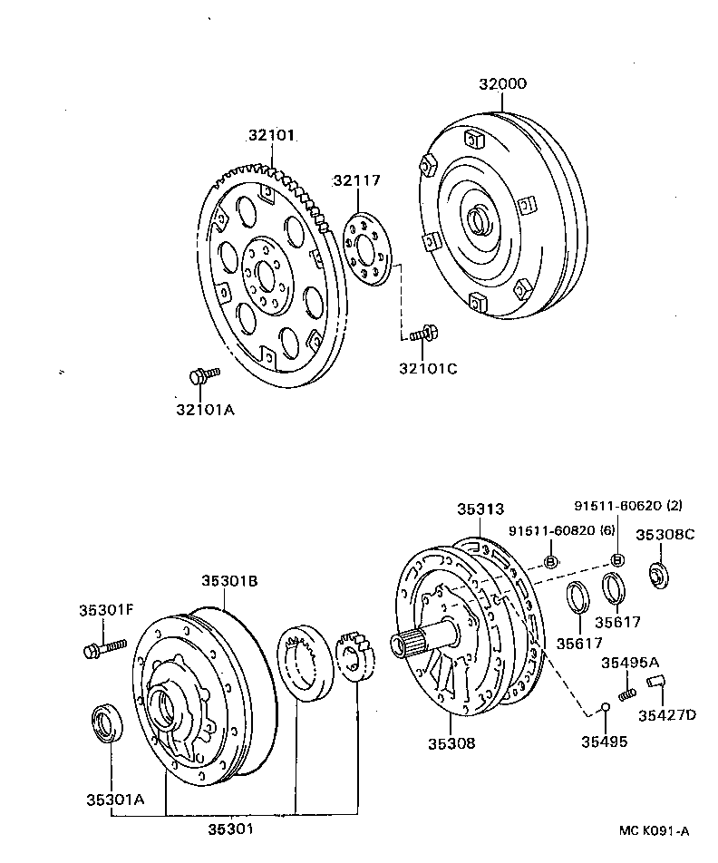  COASTER |  TORQUE CONVERTER FRONT OIL PUMP CHAIN ATM