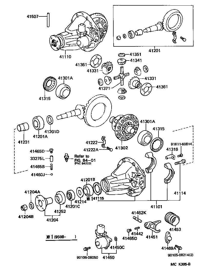  HILUX |  REAR AXLE HOUSING DIFFERENTIAL