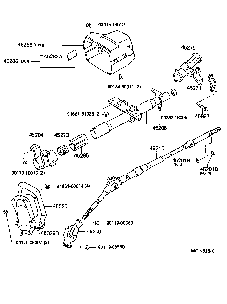  SERA |  STEERING COLUMN SHAFT