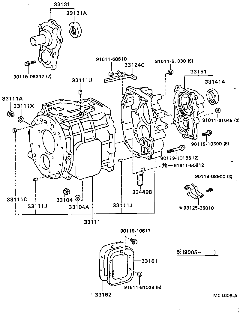  COASTER |  CLUTCH HOUSING TRANSMISSION CASE MTM