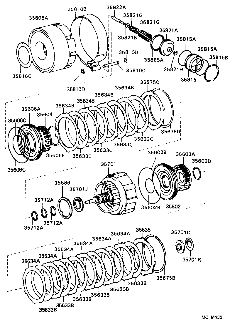  CROWN |  BRAKE BAND MULTIPLE DISC CLUTCH ATM