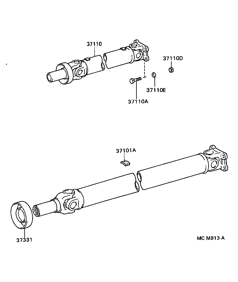  LITE TOWNACE V WG |  PROPELLER SHAFT UNIVERSAL JOINT