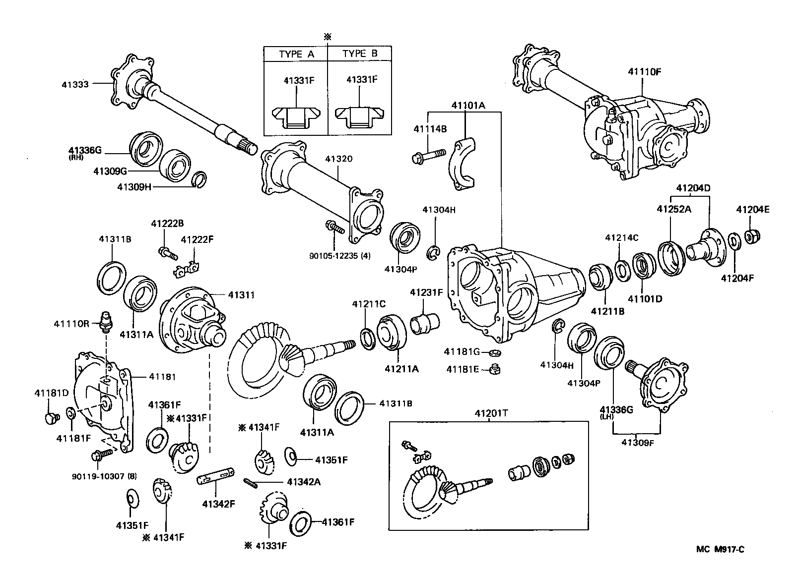  LITE TOWNACE V WG |  FRONT AXLE HOUSING DIFFERENTIAL