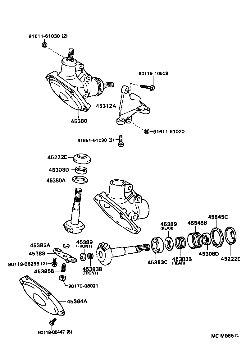  LITE TOWNACE V WG |  STEERING COLUMN SHAFT