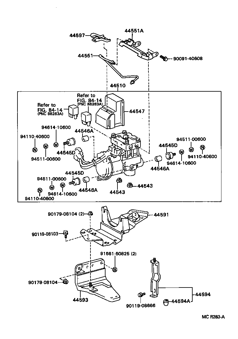  MR2 |  BRAKE TUBE CLAMP