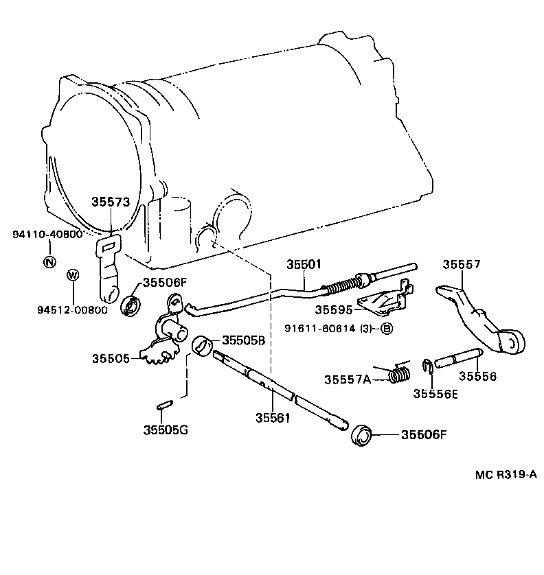  ESTIMA |  THROTTLE LINK VALVE LEVER ATM