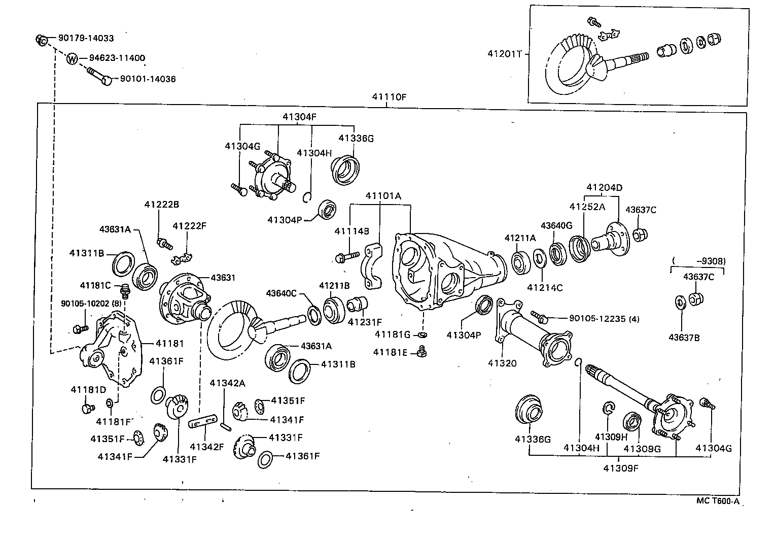  HILUX |  FRONT AXLE HOUSING DIFFERENTIAL