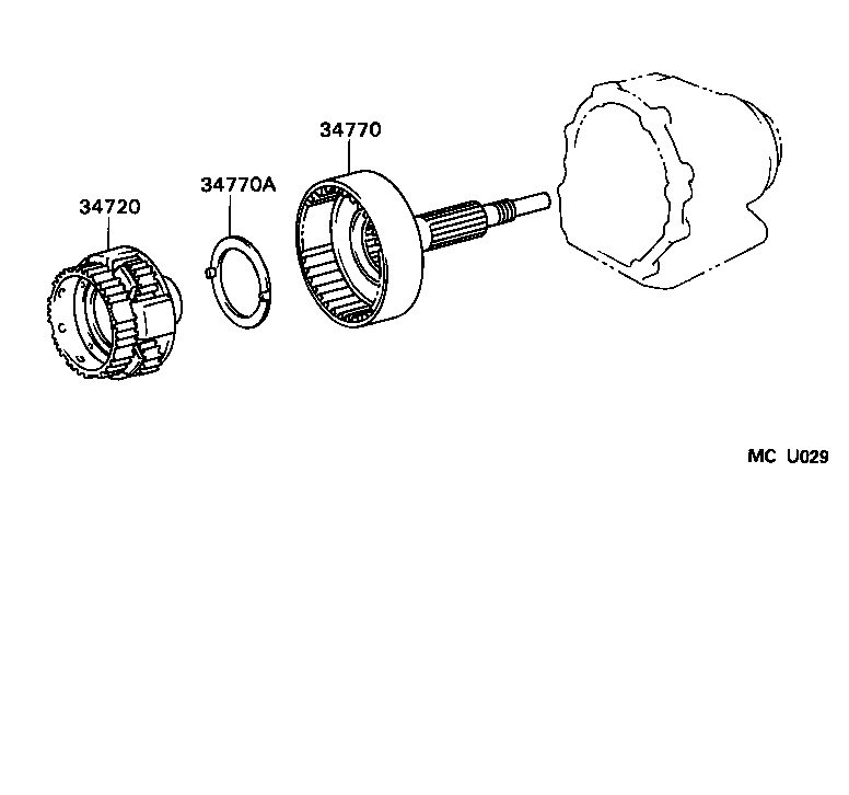  CROWN CROWN MAJESTA |  FRONT DRIVE CLUTCH GEAR