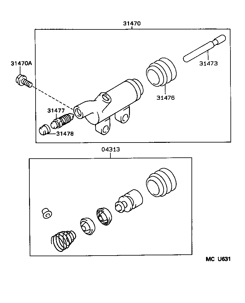  CROWN CROWN MAJESTA |  CLUTCH RELEASE CYLINDER