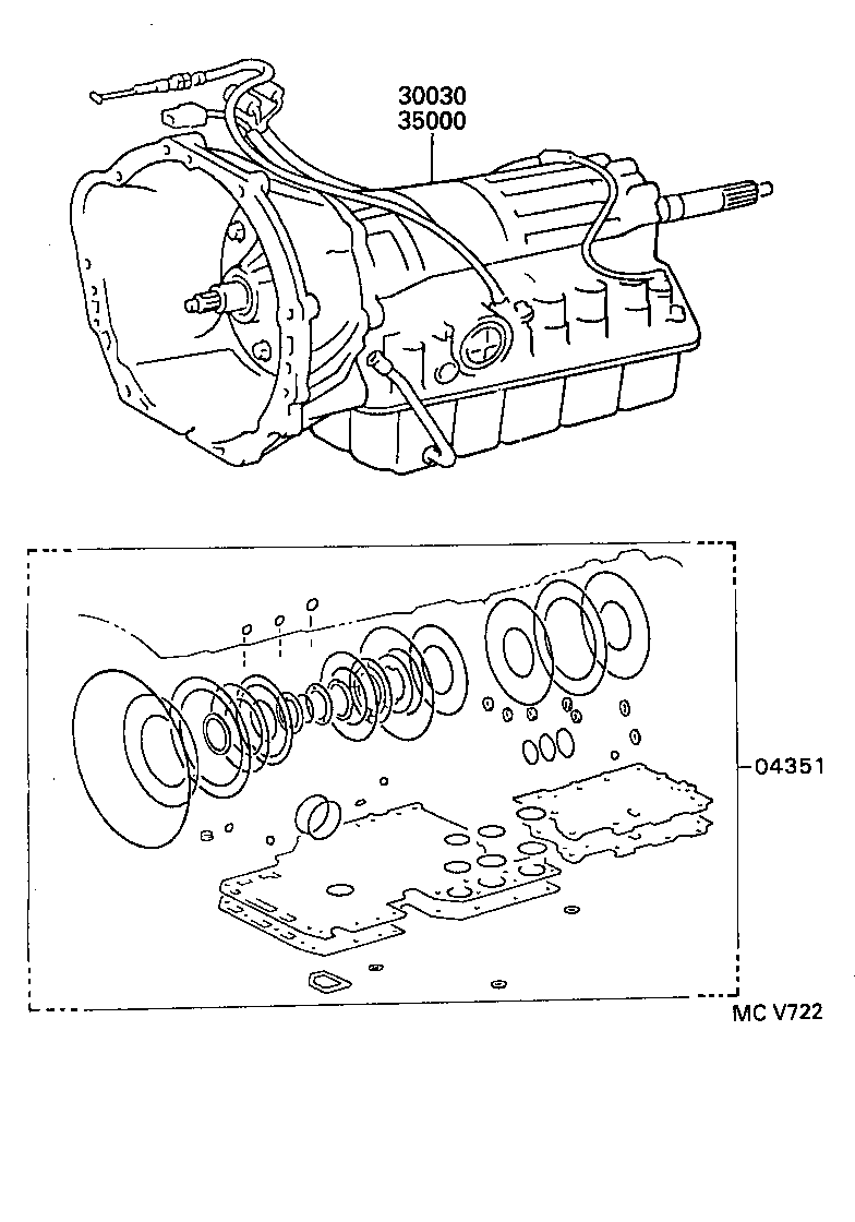  ESTIMA |  TRANSAXLE OR TRANSMISSION ASSY GASKET KIT ATM