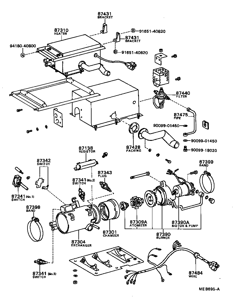  COASTER |  HEATING AIR CONDITIONING HEATER UNIT BLOWER