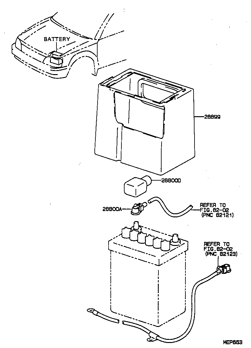  STARLET |  BATTERY BATTERY CABLE