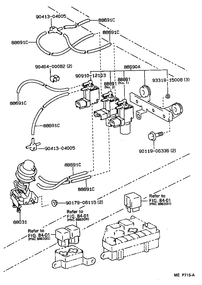  STARLET |  HEATING AIR CONDITIONING VACUUM PIPING