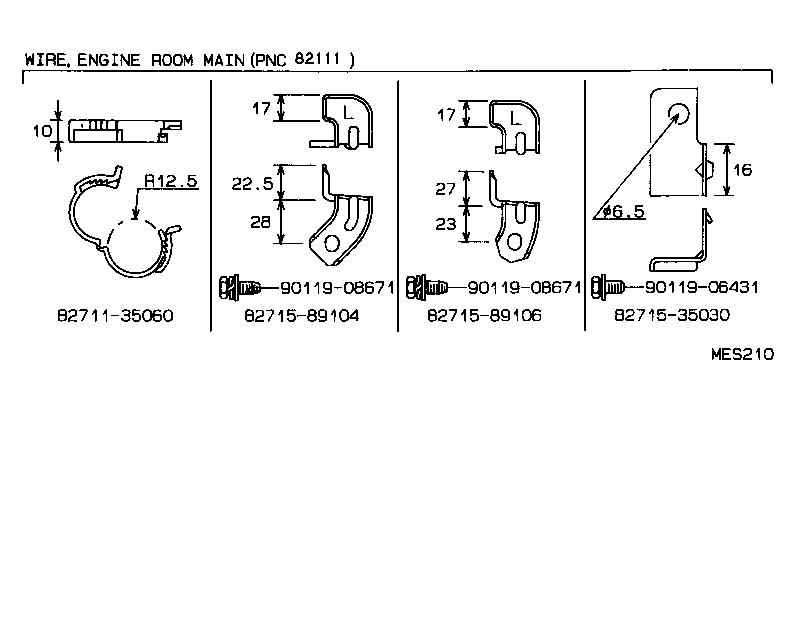  HILUX |  WIRING CLAMP