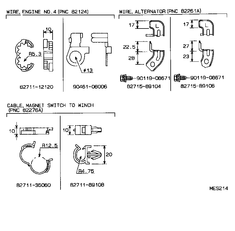  HILUX |  WIRING CLAMP