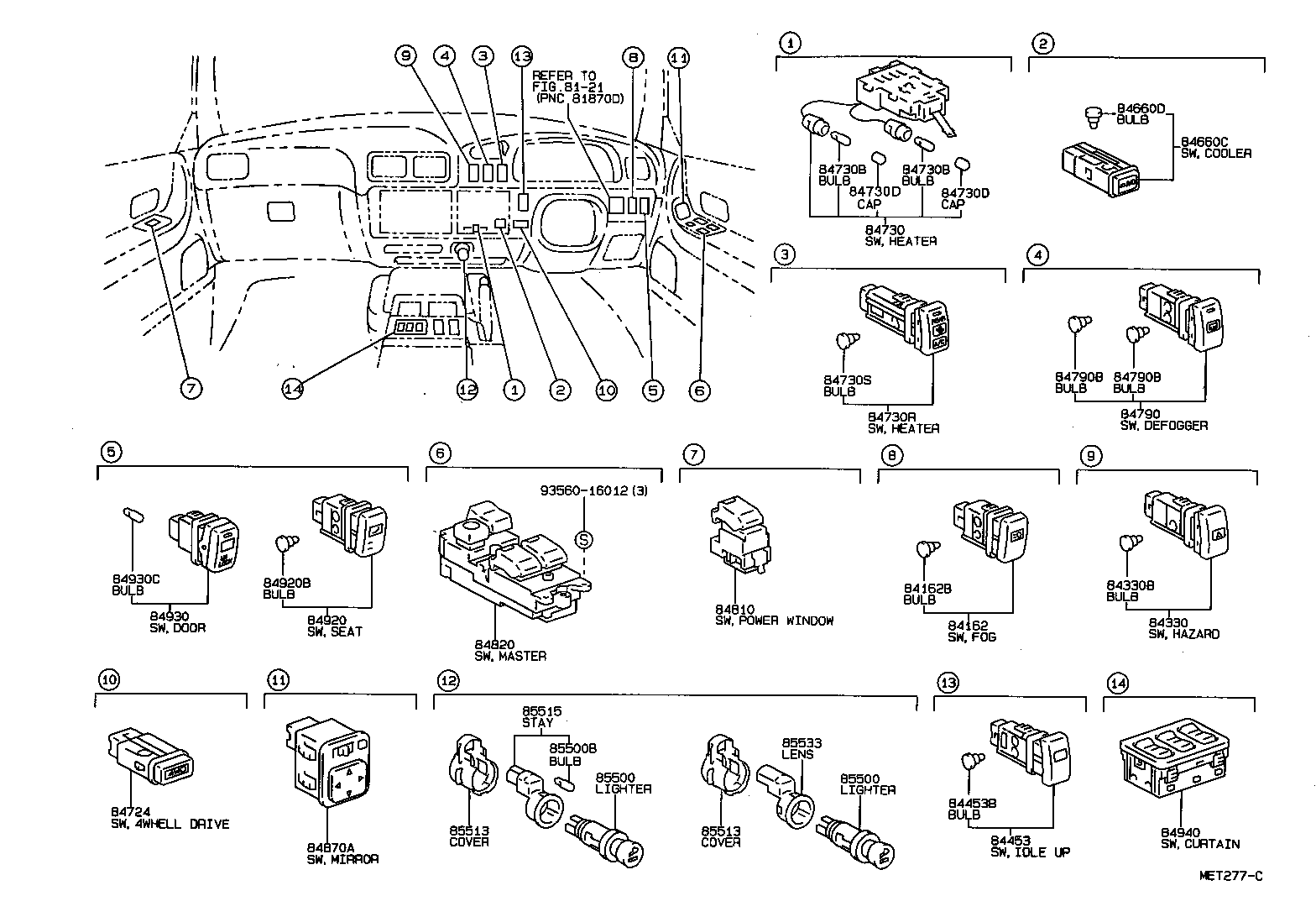  LITE TOWNACE V WG |  SWITCH RELAY COMPUTER