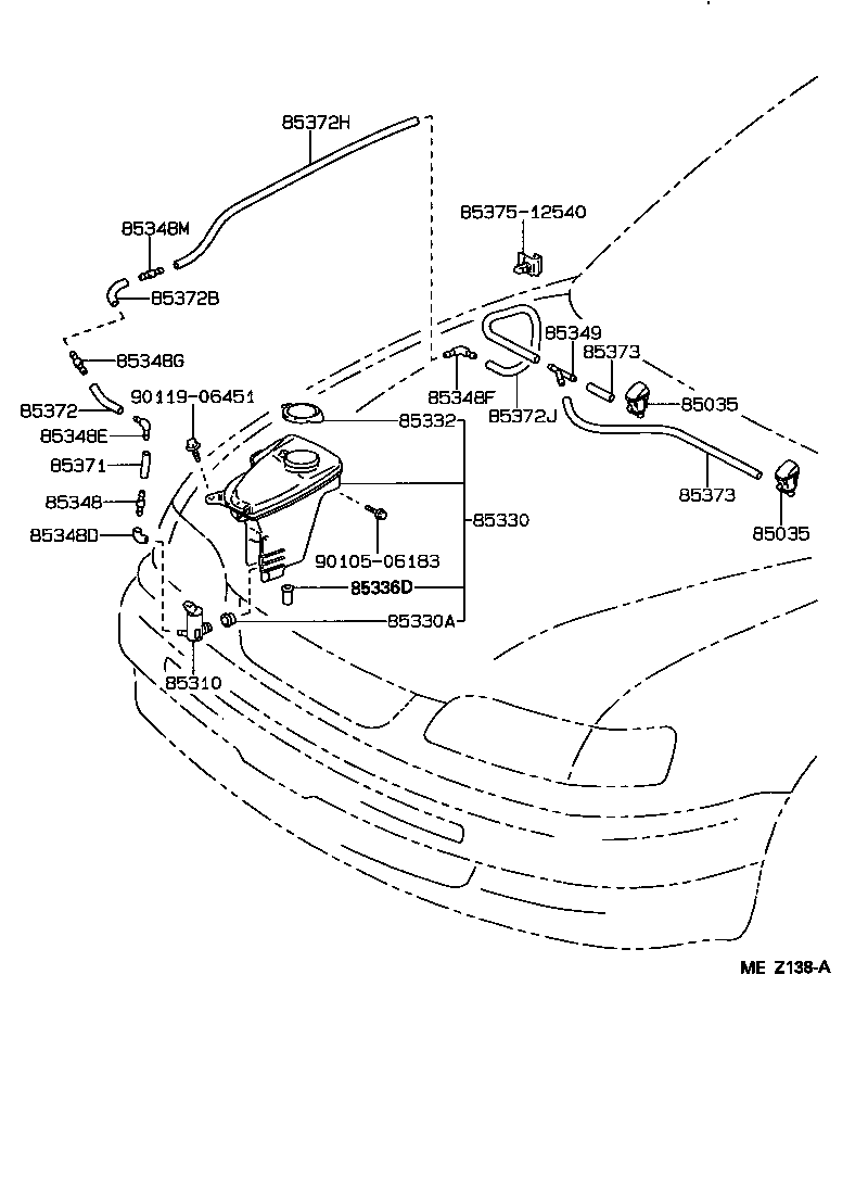  COROLLA |  WINDSHIELD WASHER