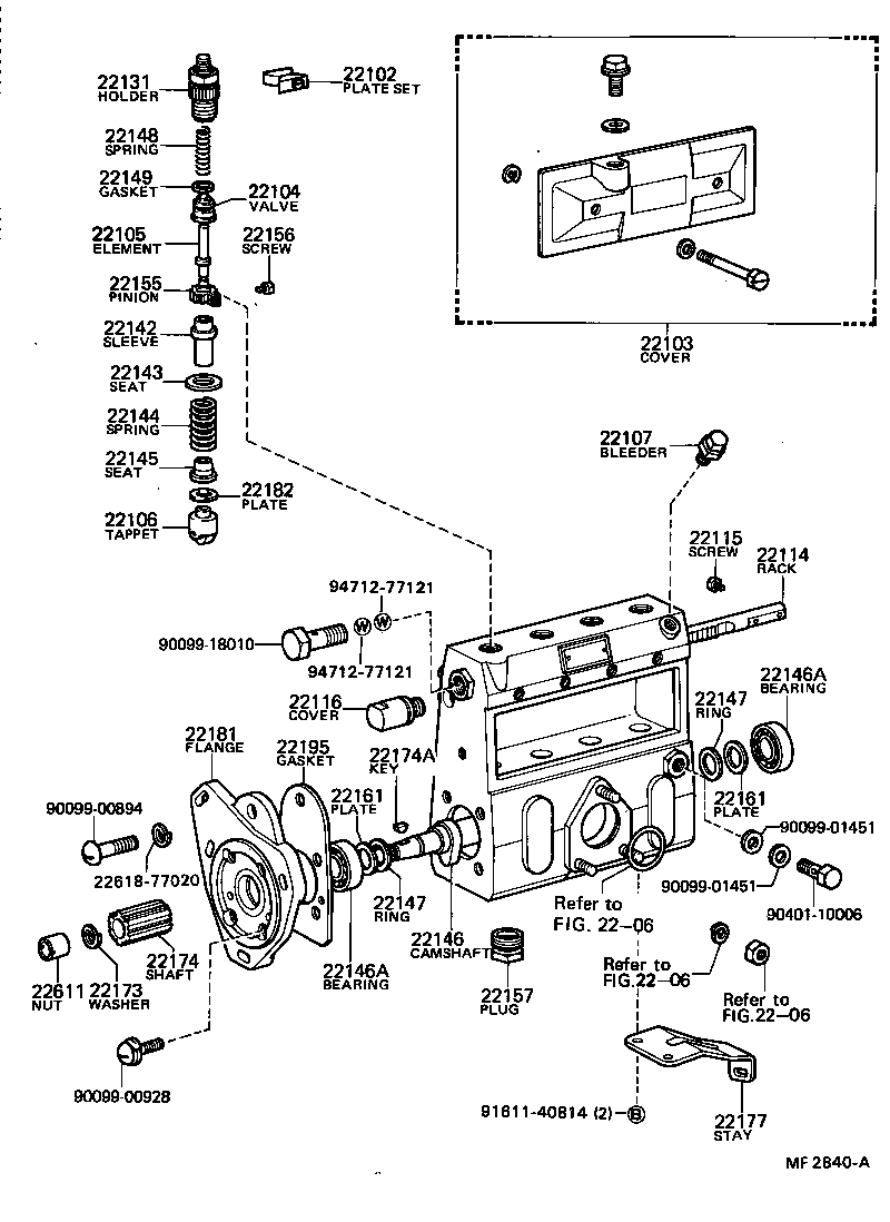  COASTER |  INJECTION PUMP BODY