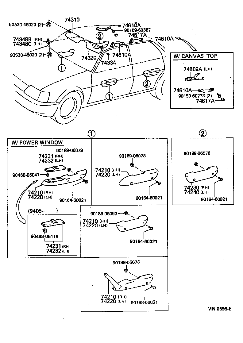  STARLET |  ARMREST VISOR