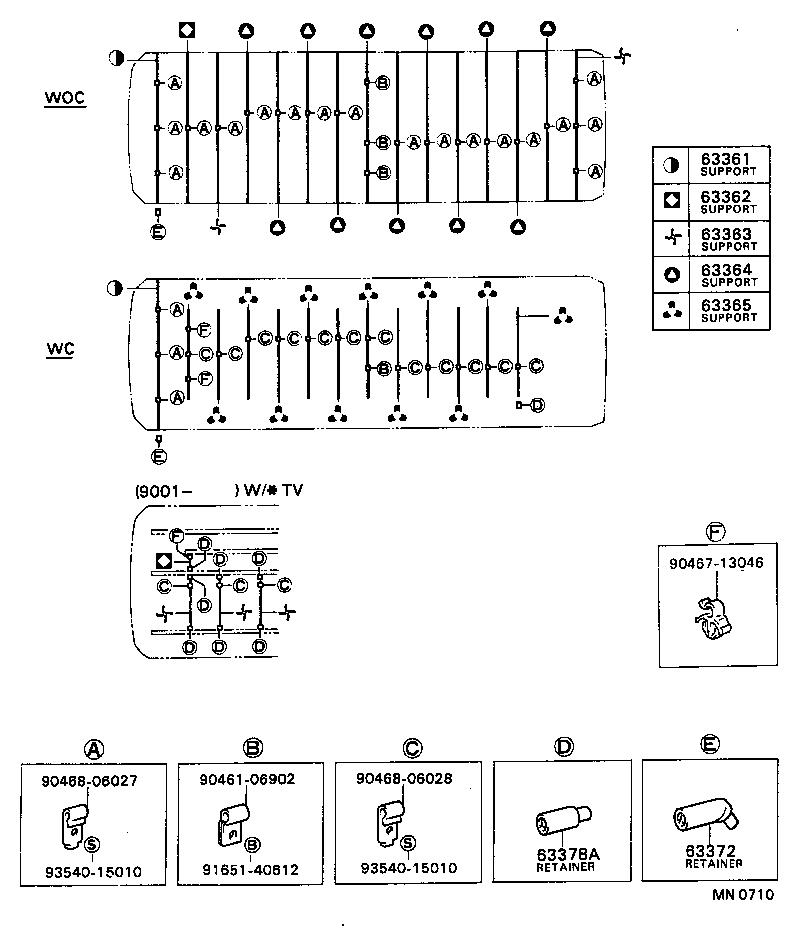  COASTER |  ROOF HEADLINING SILENCER PAD