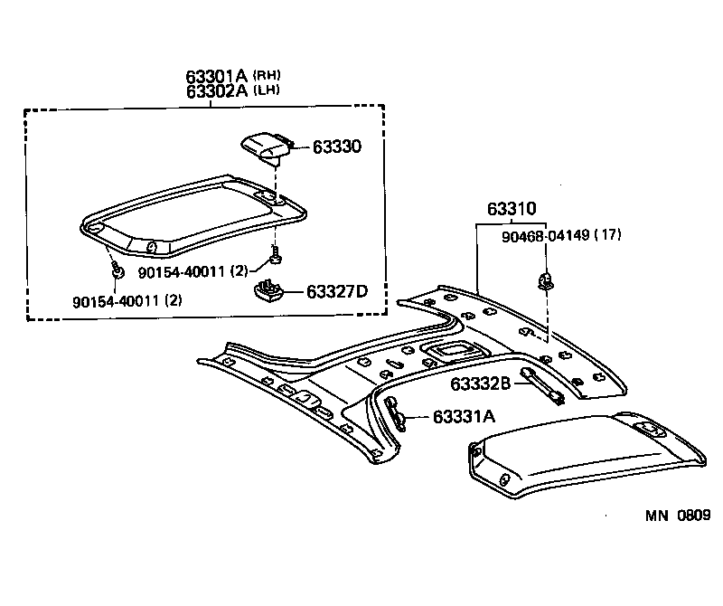  SERA |  ROOF HEADLINING SILENCER PAD