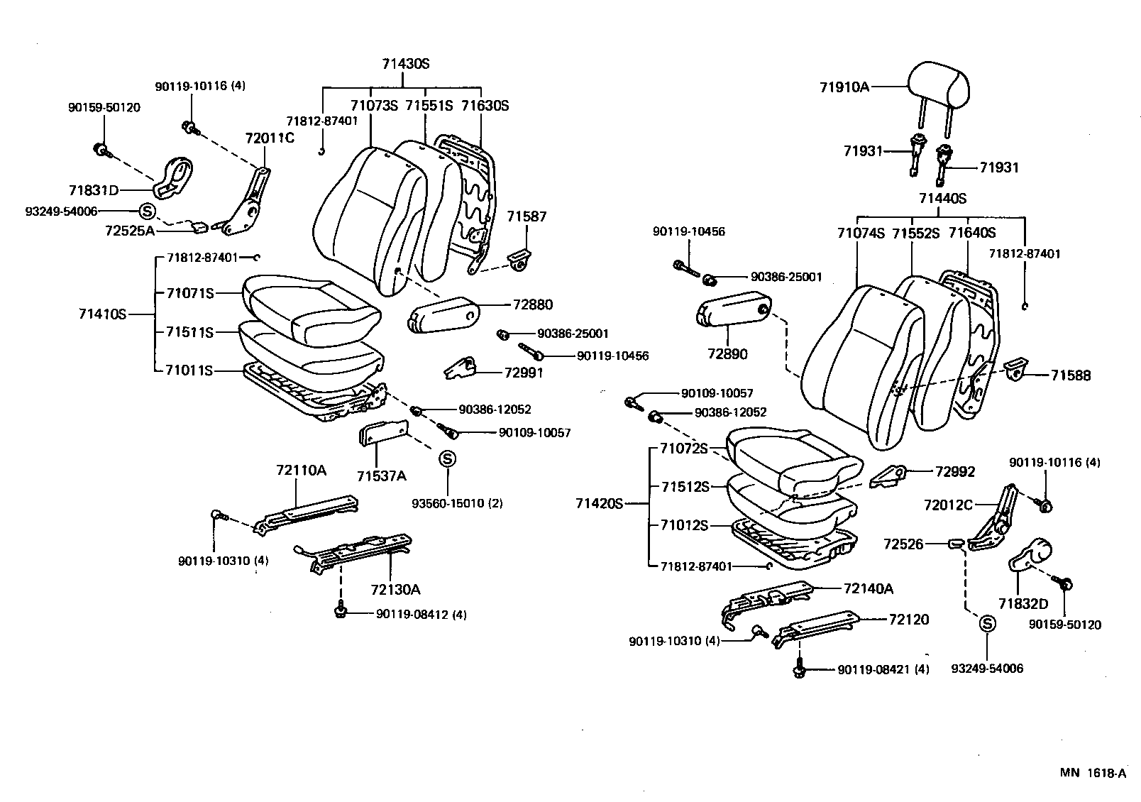  LITE TOWNACE V WG |  SEAT SEAT TRACK