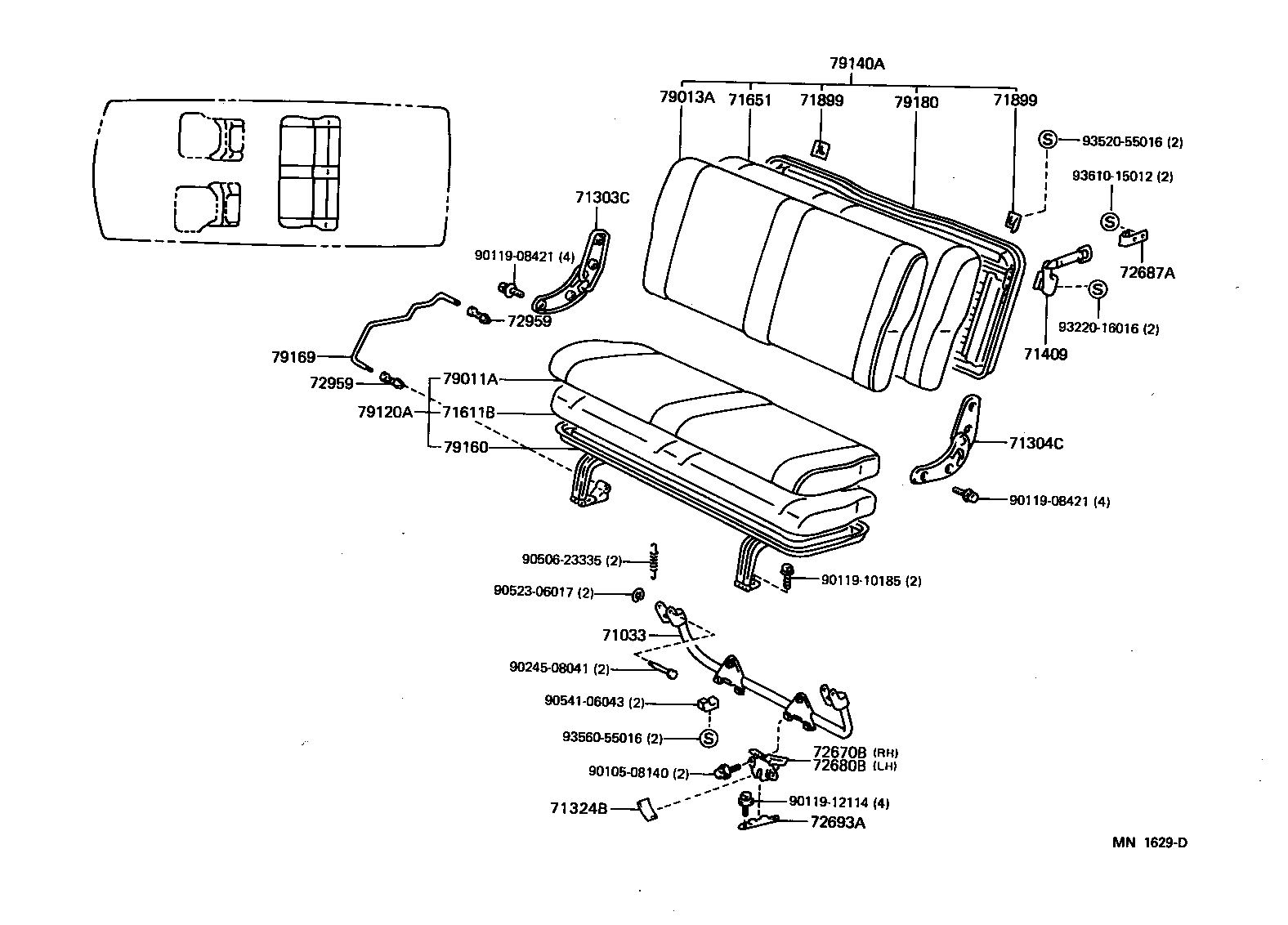  LITE TOWNACE V WG |  SEAT SEAT TRACK