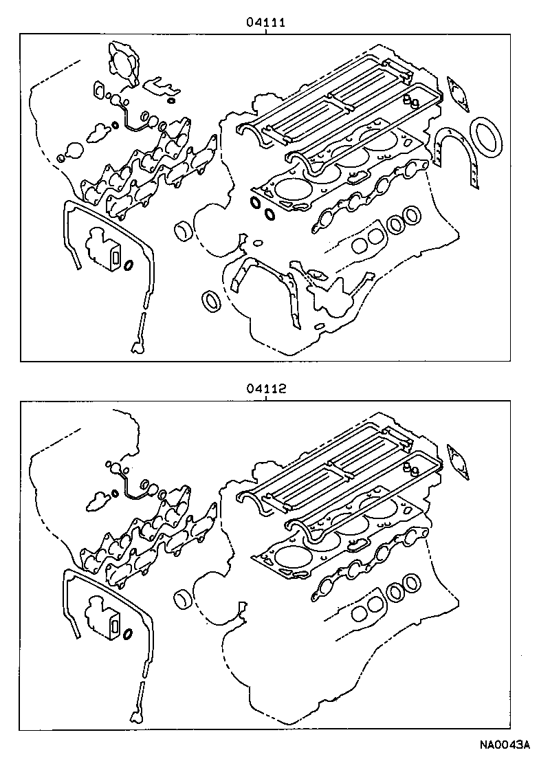  COROLLA |  ENGINE OVERHAUL GASKET KIT