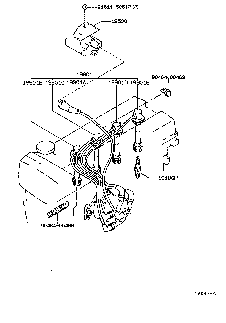  COROLLA |  IGNITION COIL SPARK PLUG