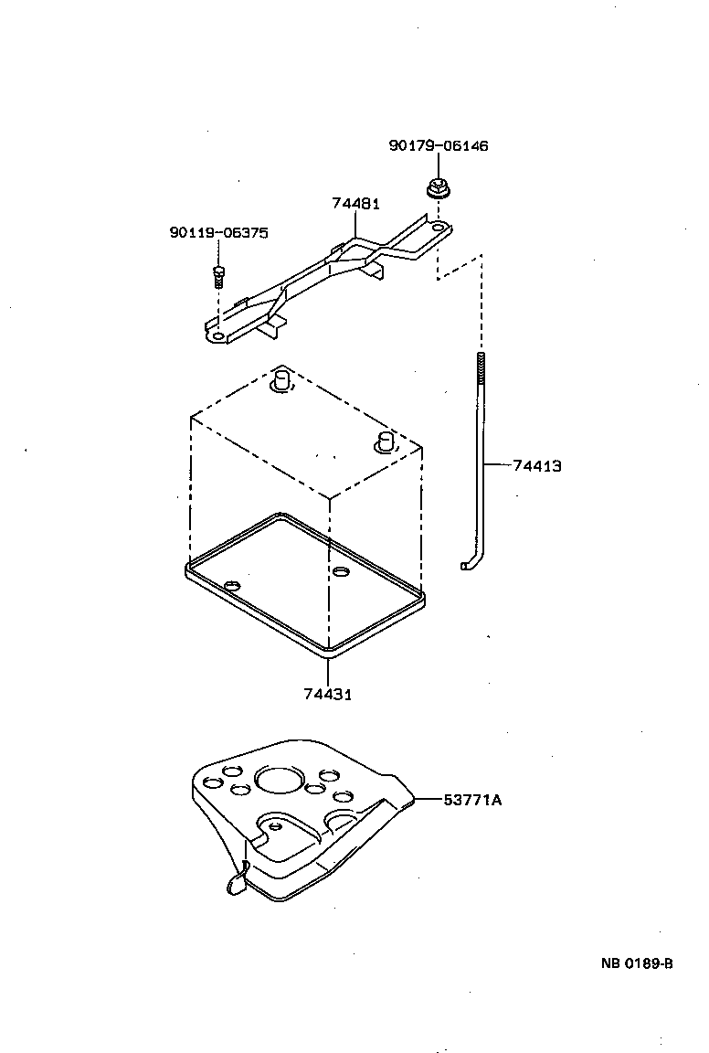  COROLLA |  BATTERY CARRIER