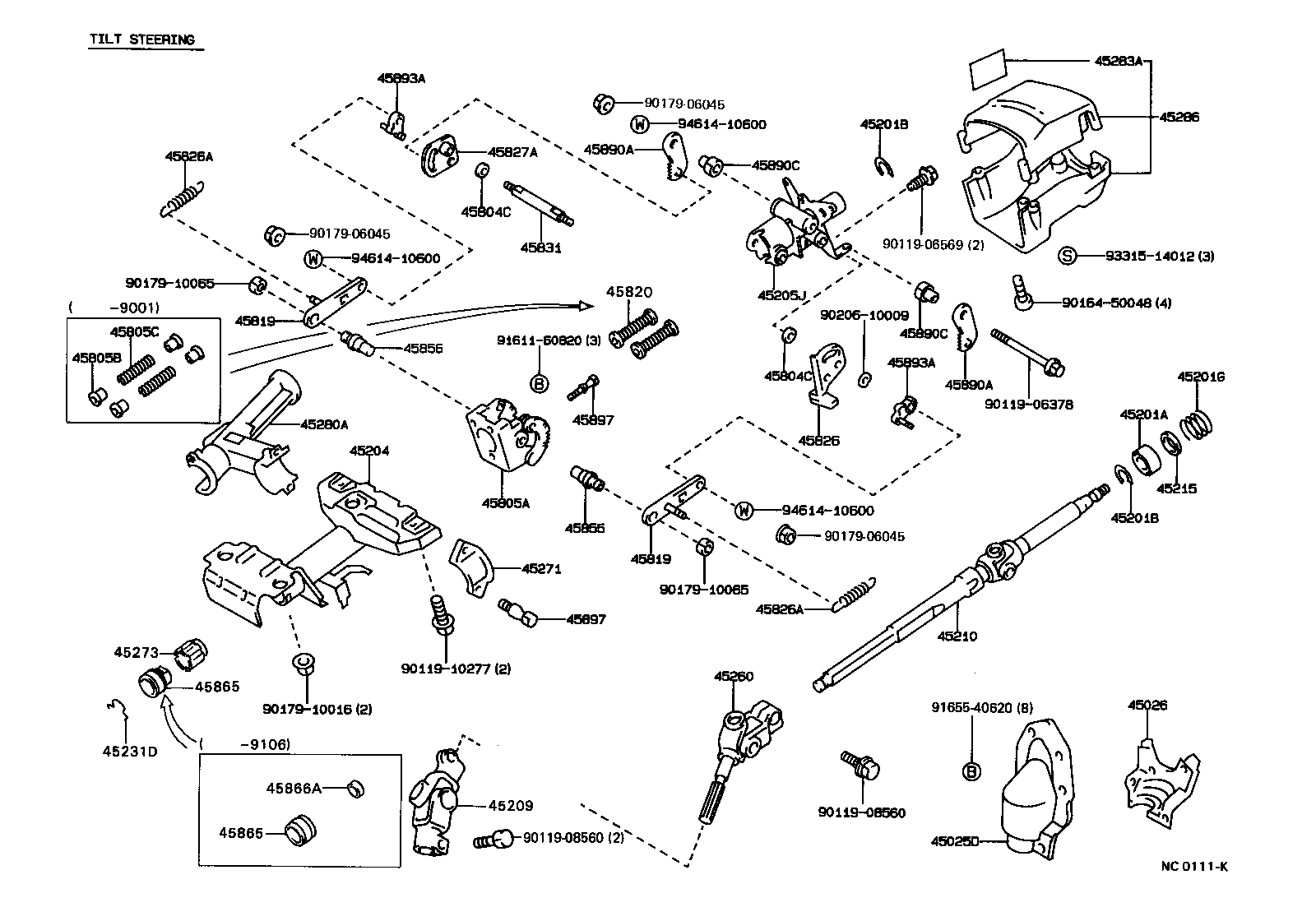  COROLLA |  STEERING COLUMN SHAFT