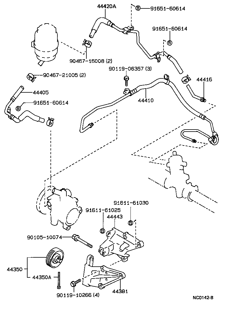  COROLLA |  POWER STEERING TUBE