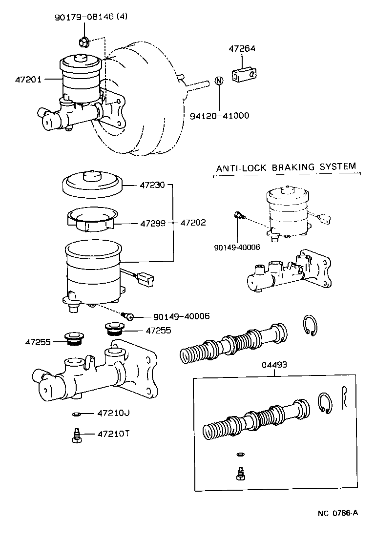  MR2 |  BRAKE MASTER CYLINDER