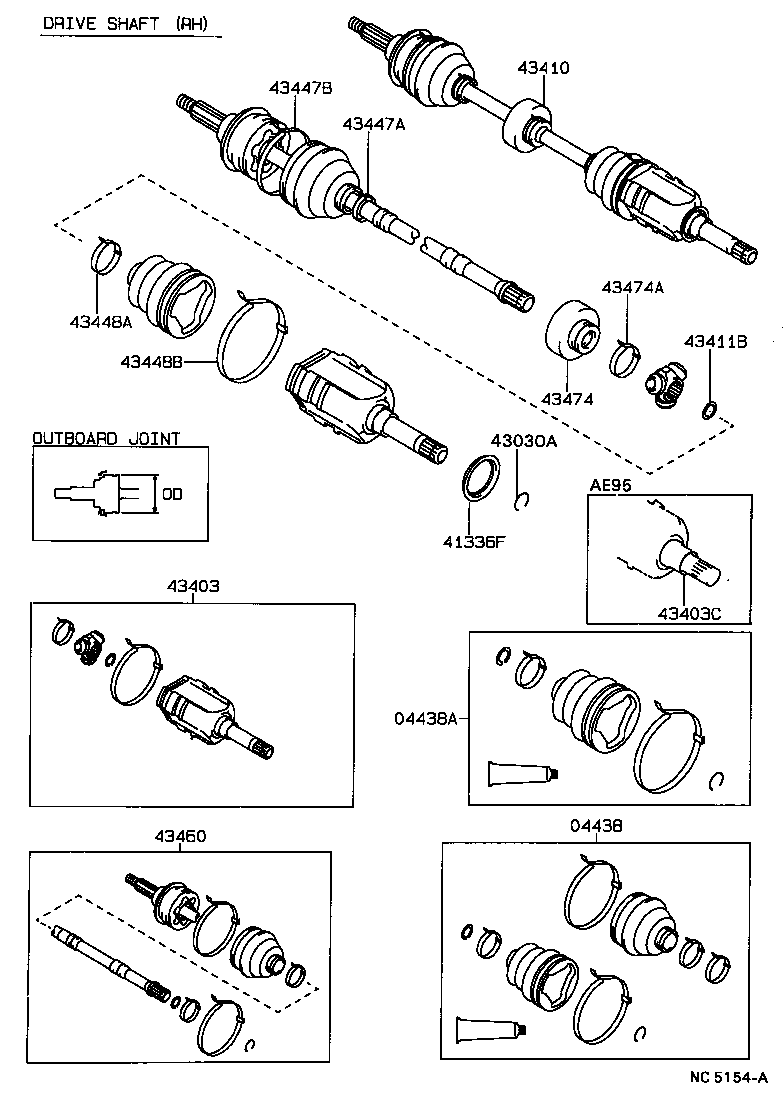  COROLLA |  FRONT DRIVE SHAFT