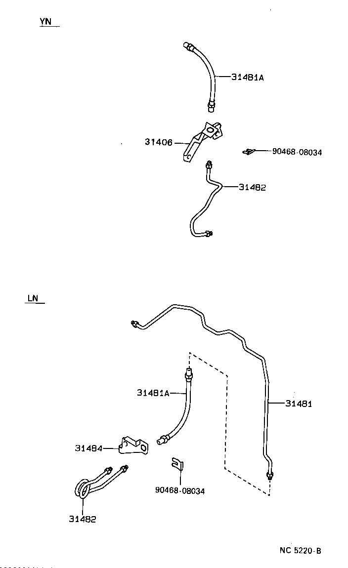  HILUX |  CLUTCH PEDAL FLEXIBLE HOSE