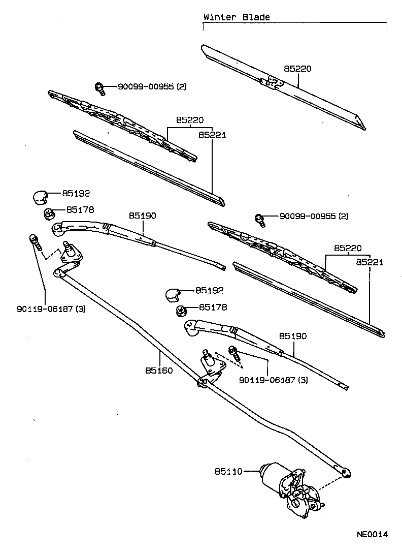  COROLLA |  WINDSHIELD WIPER