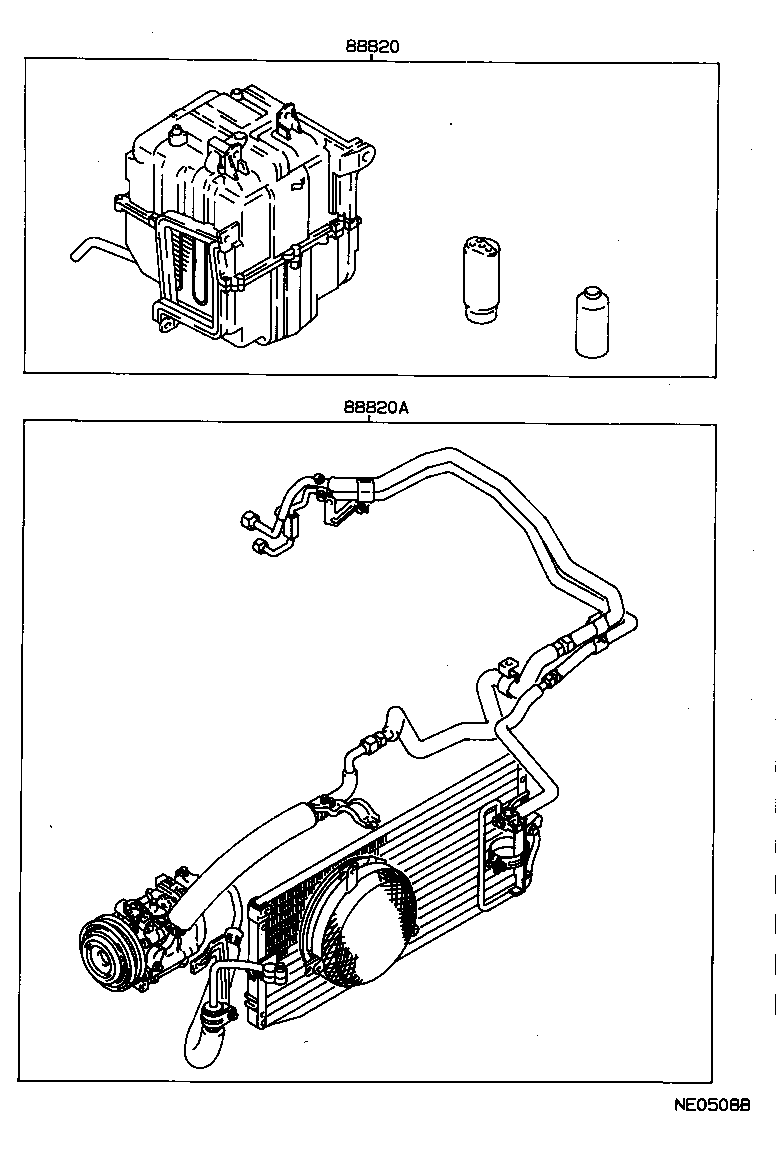  COROLLA |  HEATING AIR CONDITIONING SET