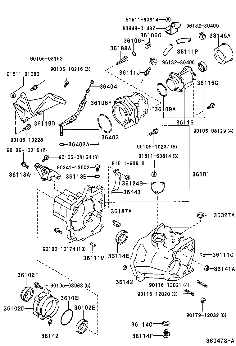  SPRINTER CARIB |  TRANSFER CASE EXTENSION HOUSING