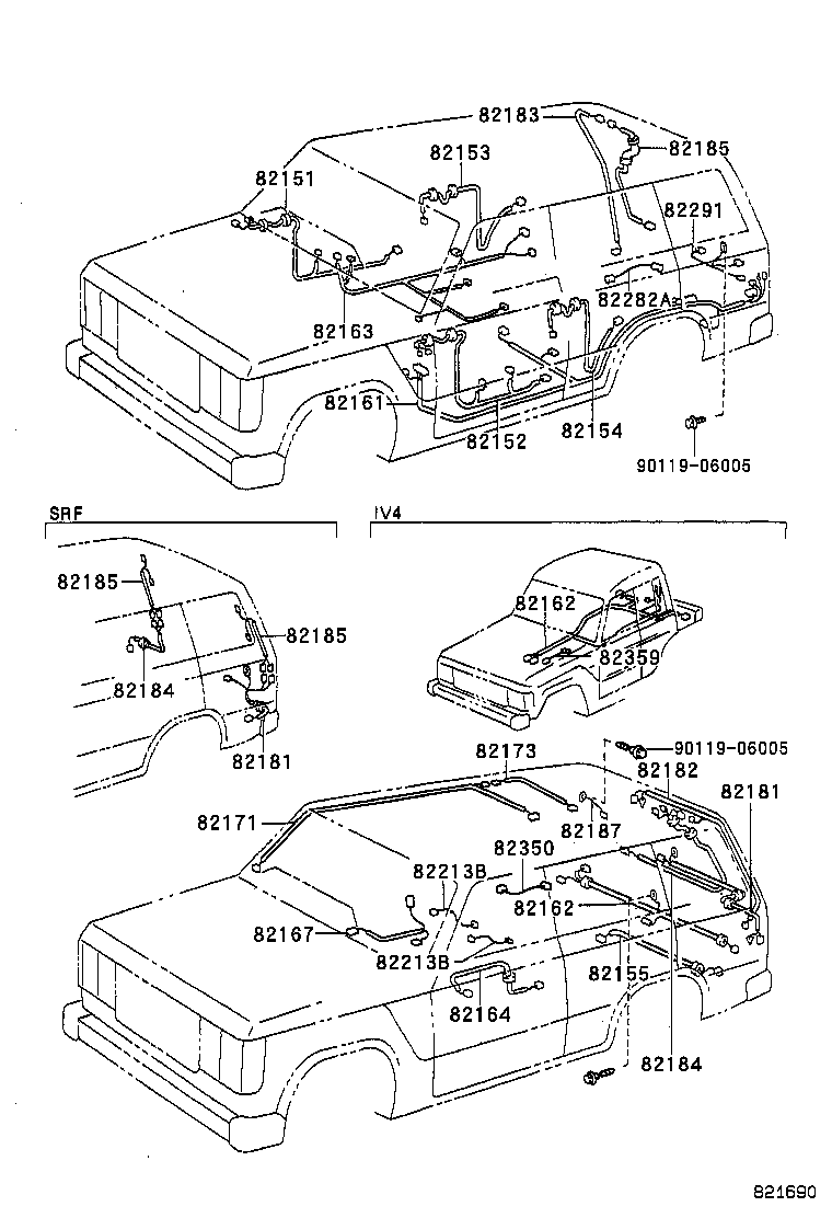  LAND CRUISER VAN |  WIRING CLAMP