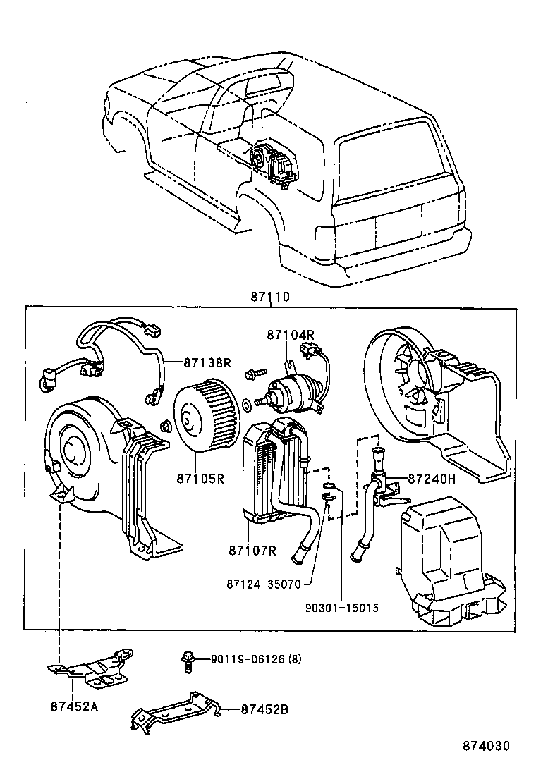  HILUX |  HEATING AIR CONDITIONING HEATER UNIT BLOWER