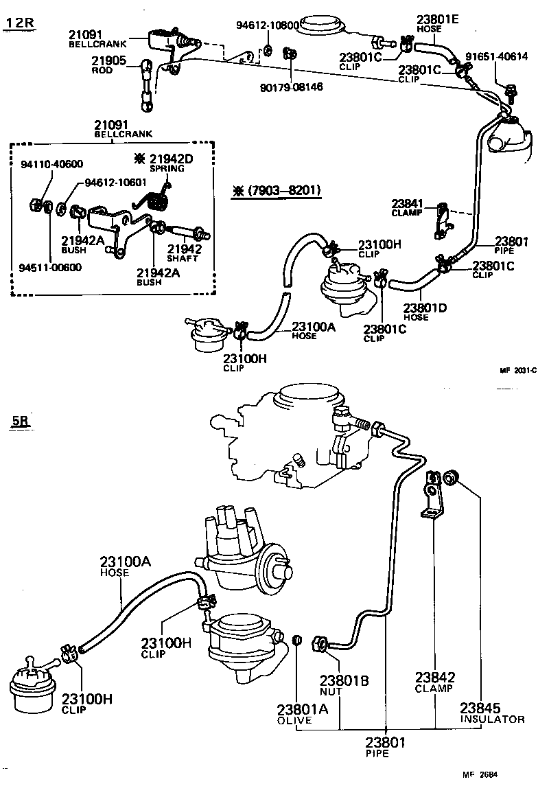  TOYOACE |  FUEL PIPE CLAMP