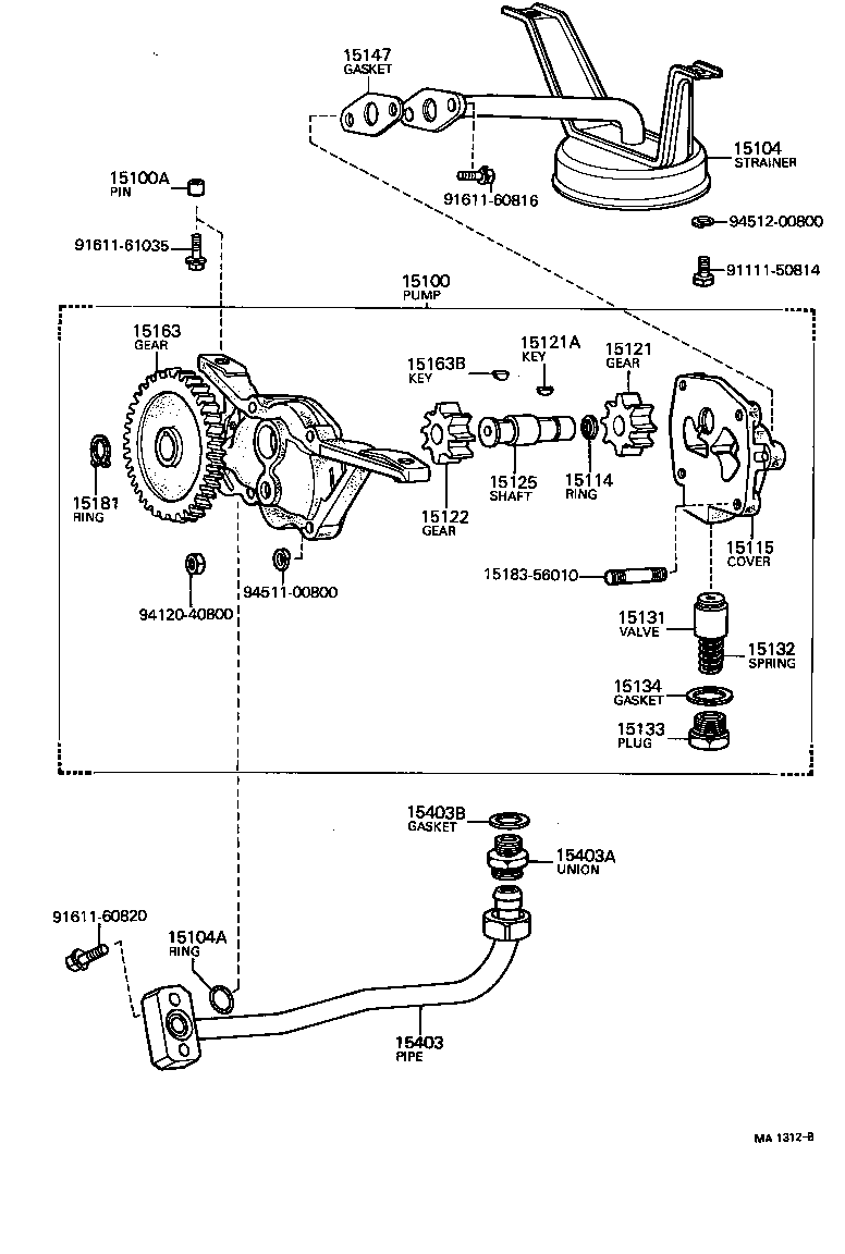  LAND CRUISER 40 50 |  ENGINE OIL PUMP