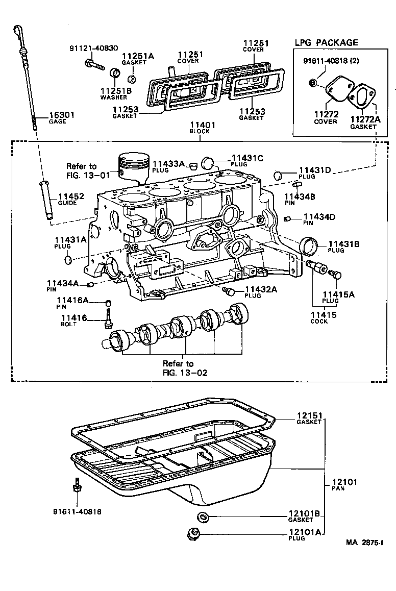  TOYOACE |  CYLINDER BLOCK